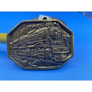 Vintage Avon Train Locomotive Steam Engine Belt Buckle